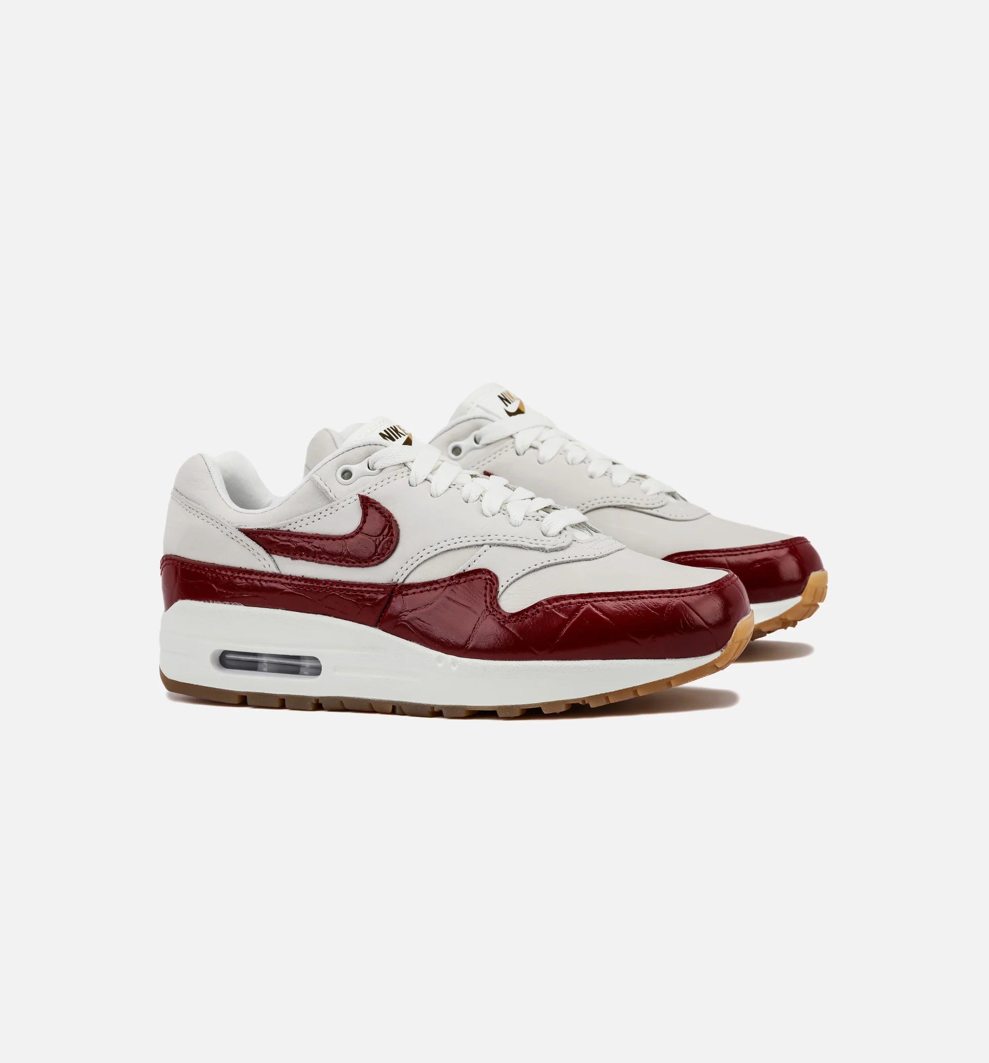 Air Max 1 LX Womens Lifestyle Shoe Sail Sail Gum Light Brown Team Red