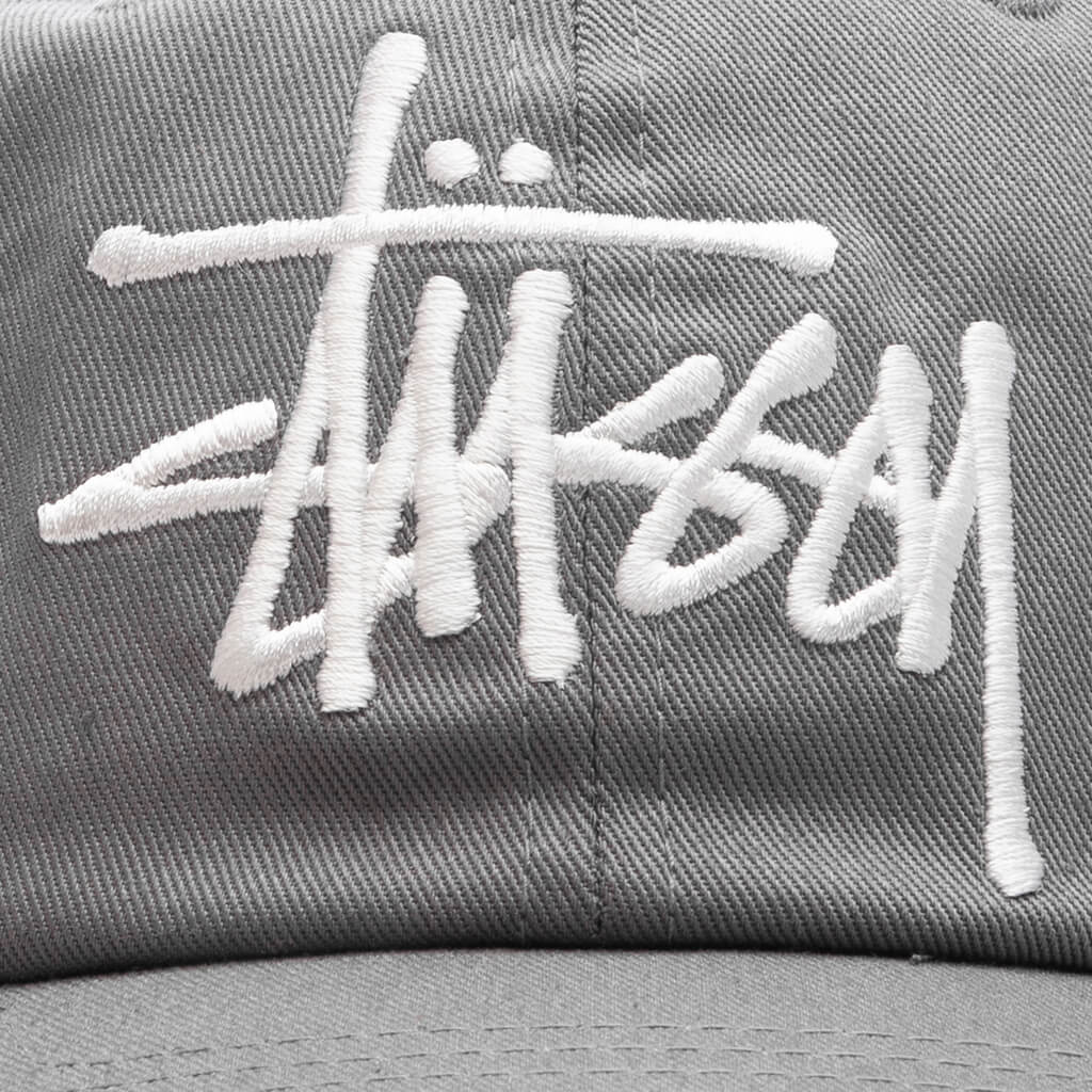 Big Basic Vintage Cap Steel Grey