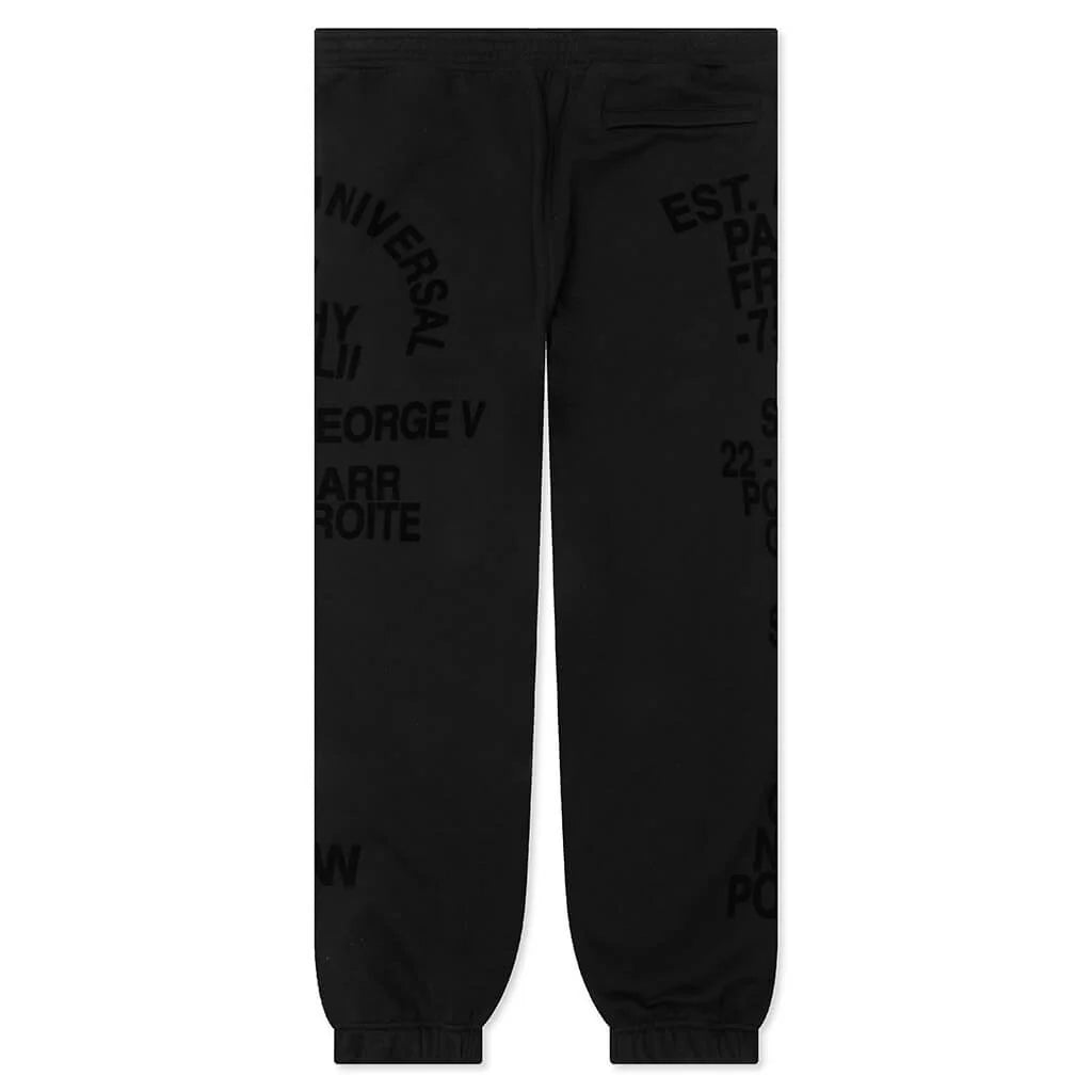 Casual Sweatpant With Elasticated Bottom Black