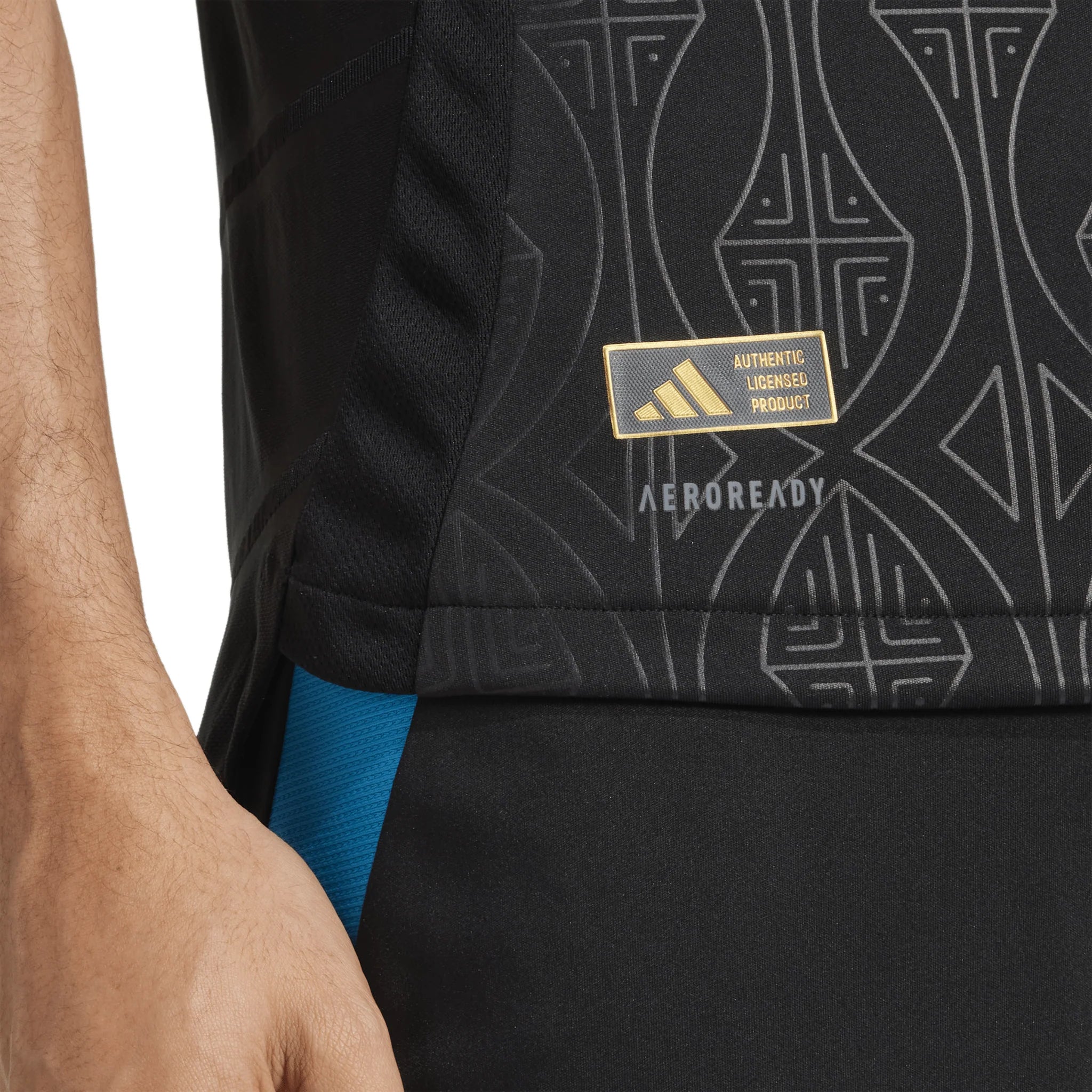 adidas Mens Charlotte FC Away Authentic Jersey 25 26 Black