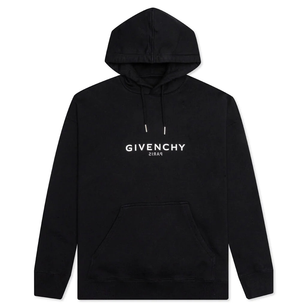 Printed Felpa Slim Fit Hoodie Black