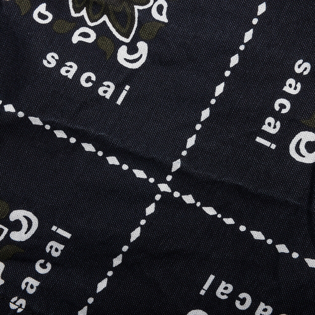 Bandana Print Pants Navy