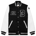 Embroidery Varsity Jacket Black