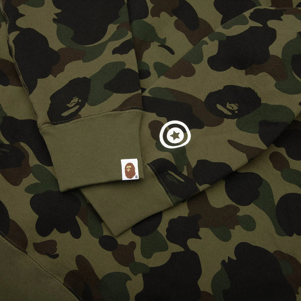1st Camo Shark Full Zip Hoodie Green