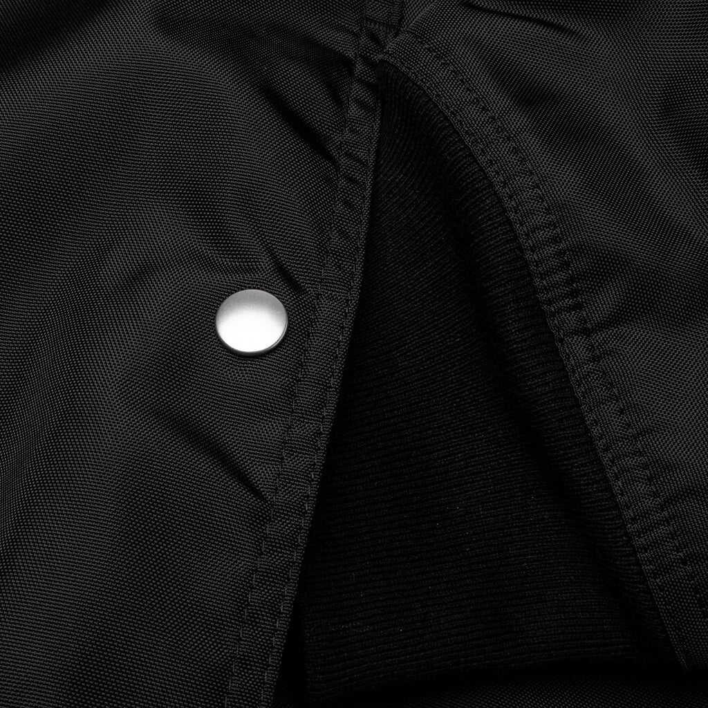 Jumbo Convertible Peter Padded Flight Bomber Jacket Black