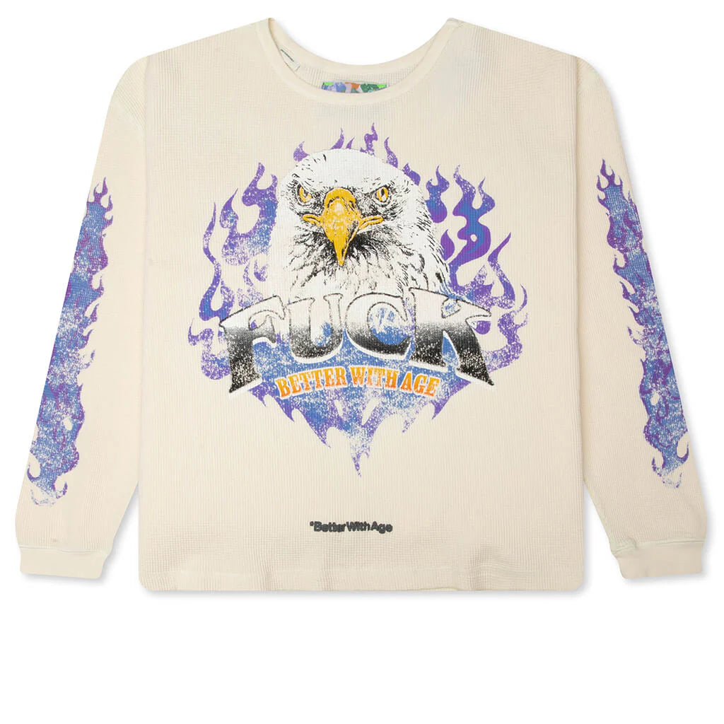Vanity Waffle Long Sleeve Ivory