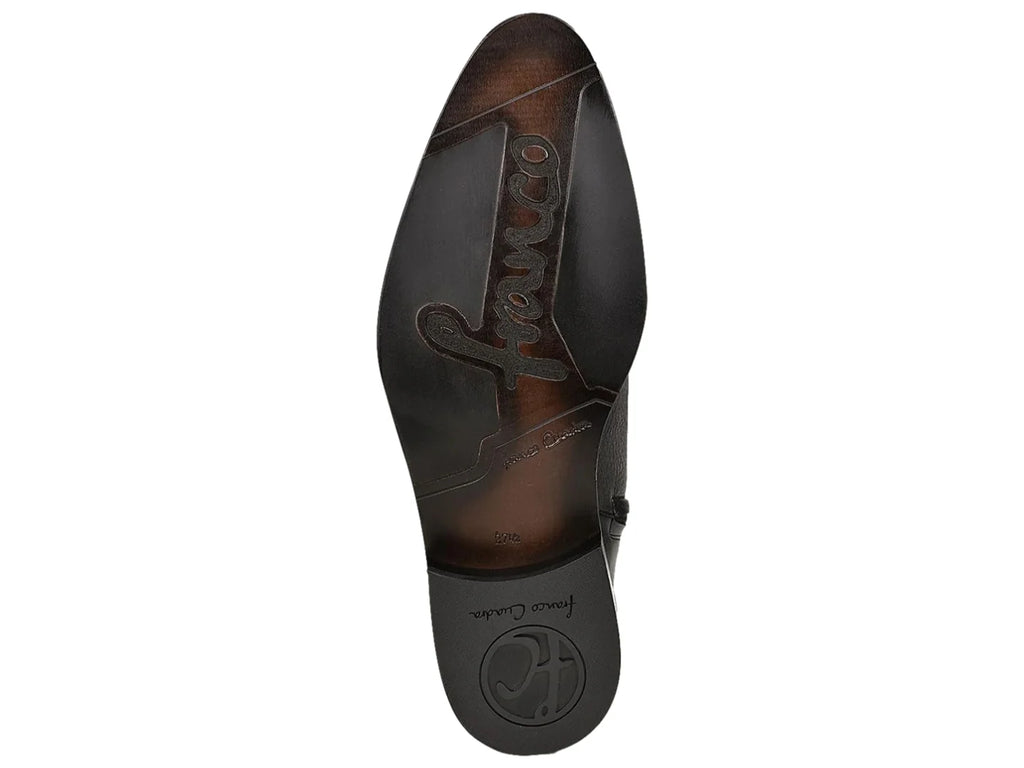 Botas Cuadra de Piel de Venado Negro para Hombre