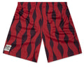 Waved Mesh Shorts Red