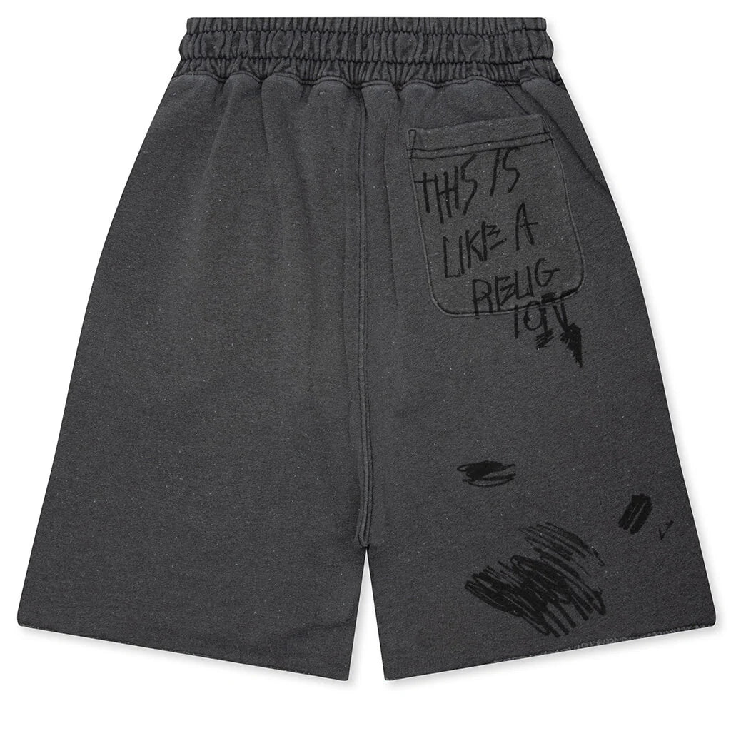 Carrying The Message Sweatshort Vintage Black