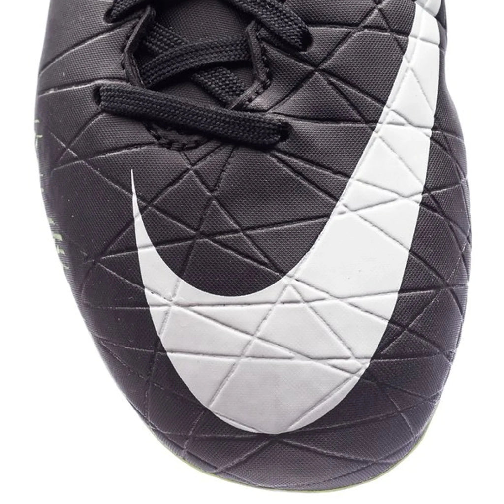 Nike JR Hypervenom Phelon II FG Soccer Cleats Black White Volt