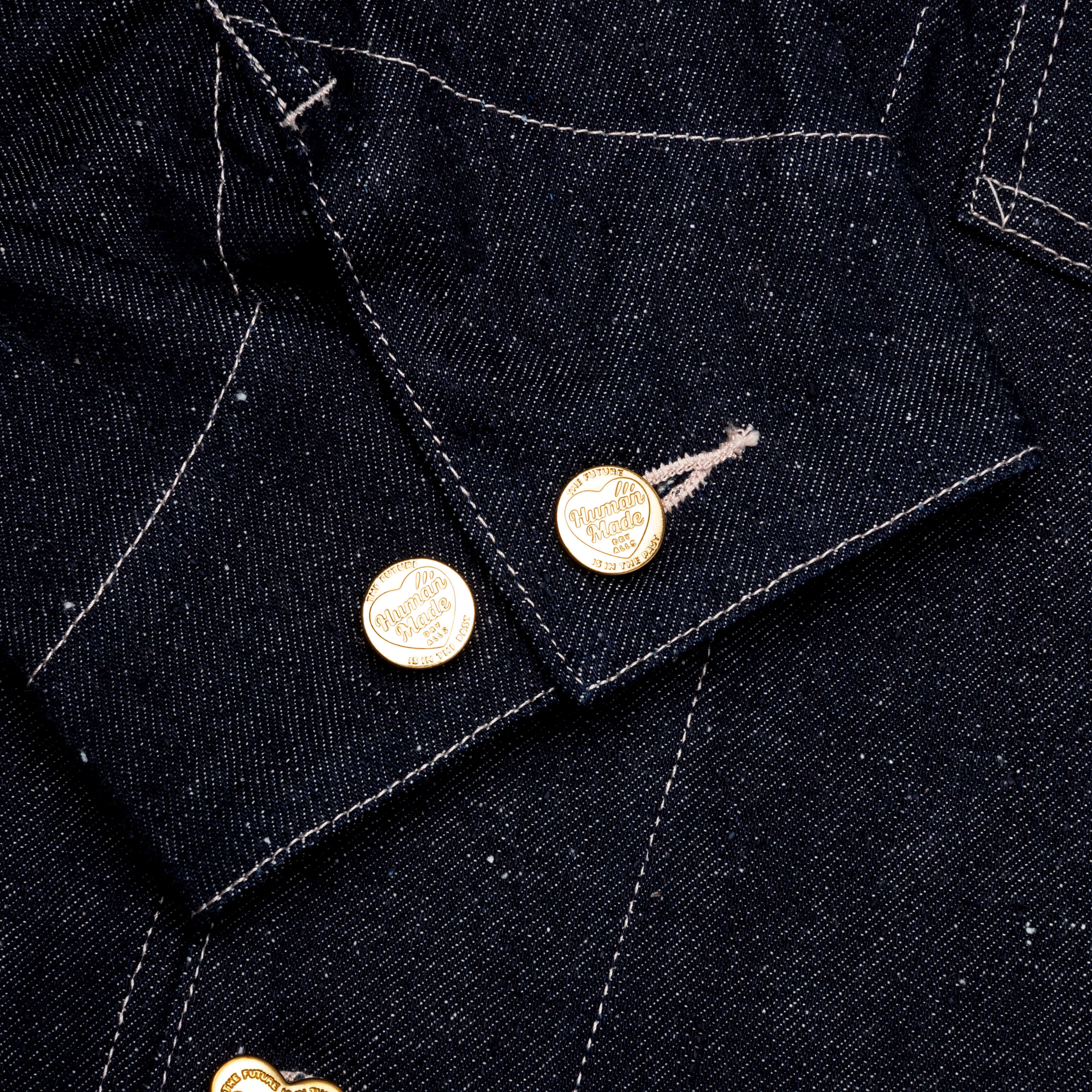 Denim Coverall Jacket Rigid Indigo