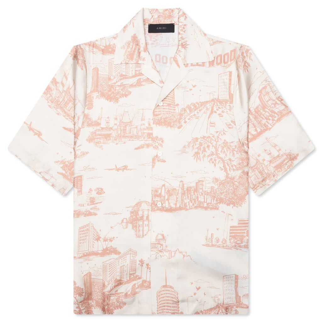 LA Landmark Bowling Shirt Alabaster