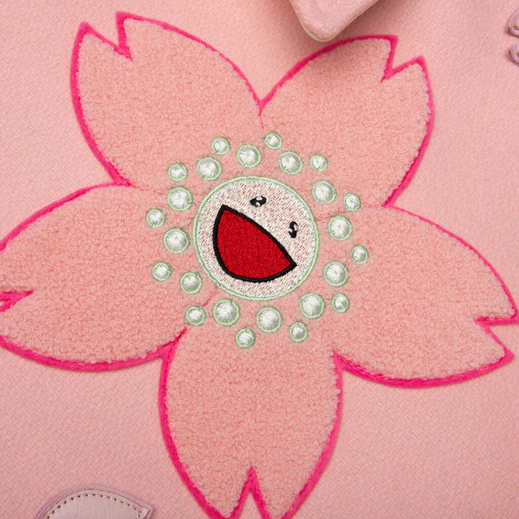 Sakura Varsity Jacket Pink