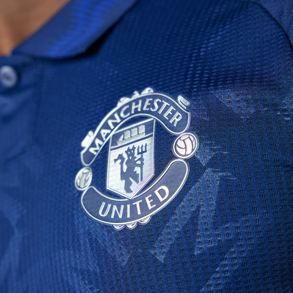 adidas Manchester United Away Authentic Mens Soccer Jersey 24 25 Night Indigo White