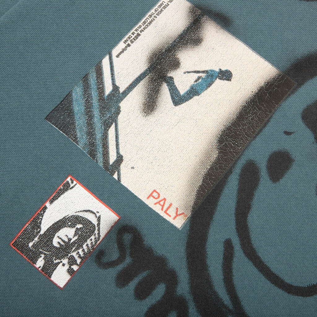 Streetwise Airbrush Crewneck Teal