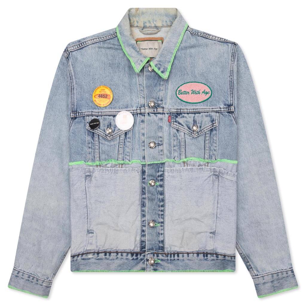 Escapade Reversible Denim Jacket Blue