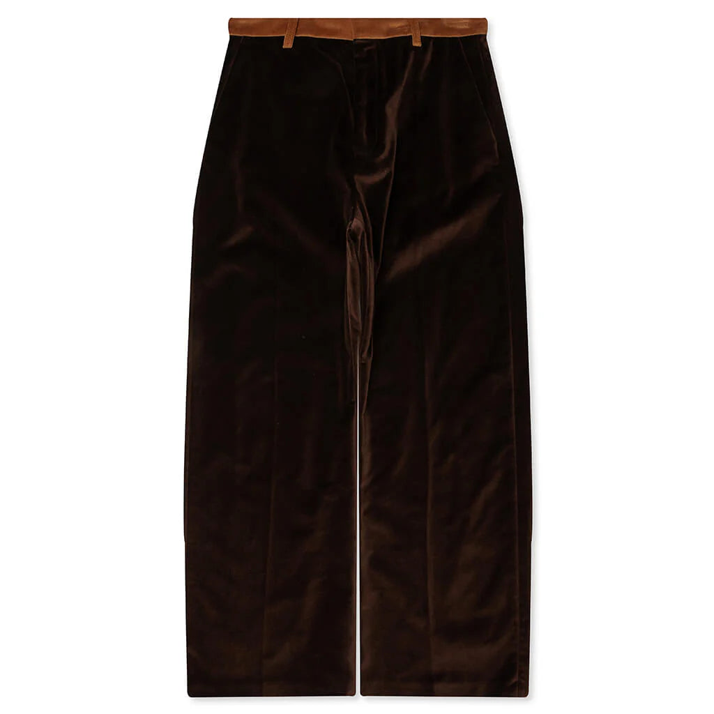 Cotton Velvet Trousers Wenge