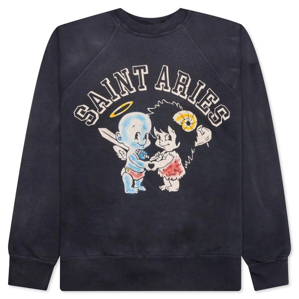 Saint Aries Crewneck Black
