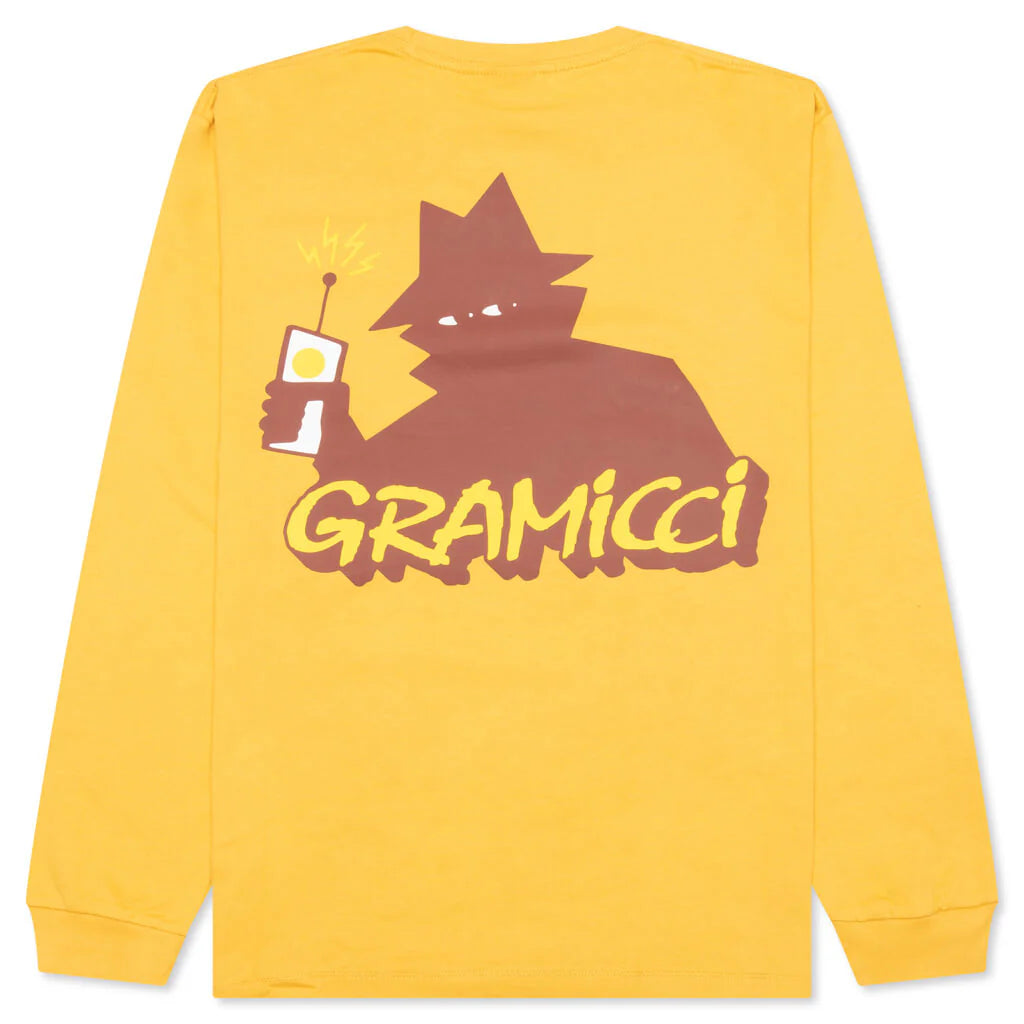 Real Bad Man x Gramicci Records L S Tee Mustard
