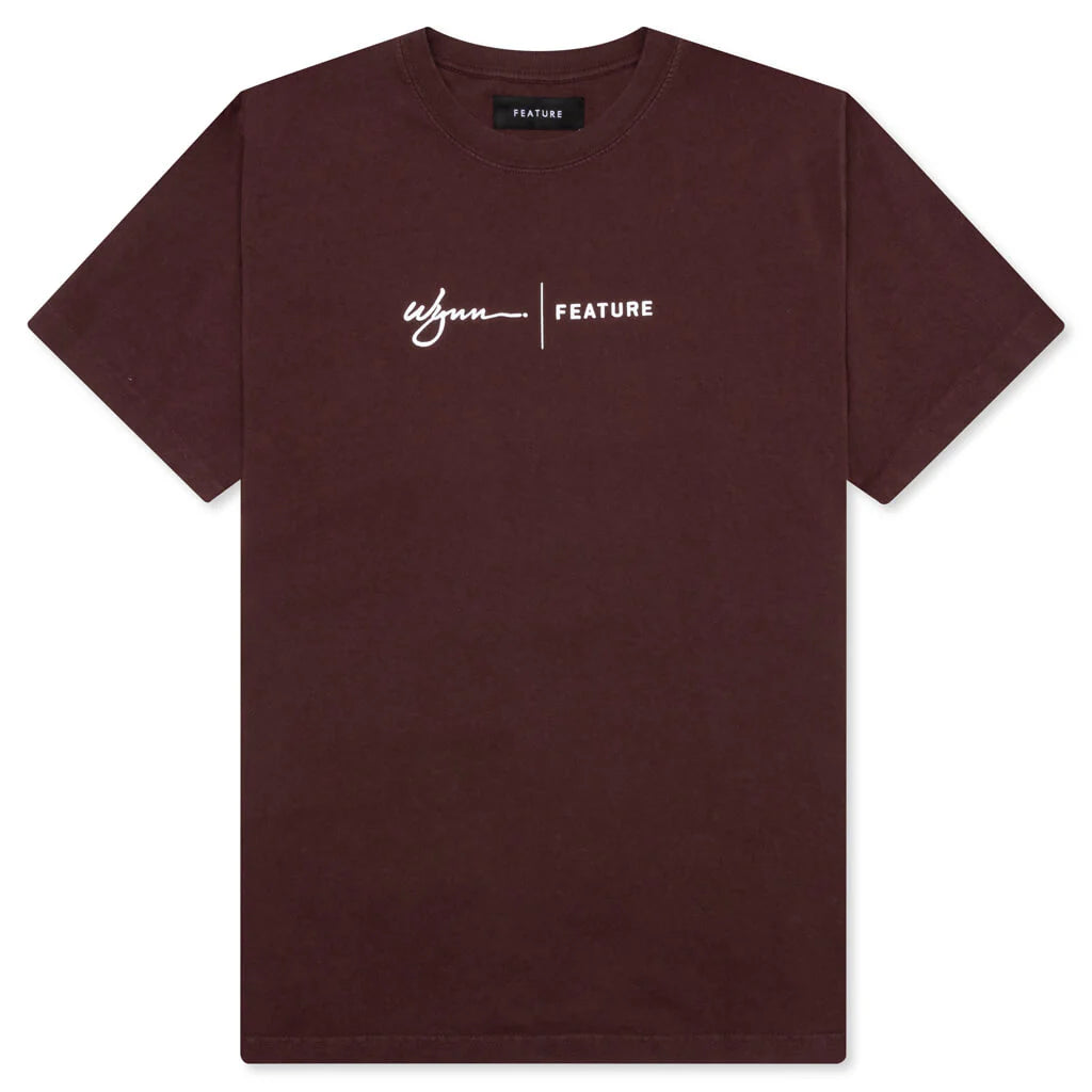 Feature x Wynn Logo Lock Up Tee Huckleberry