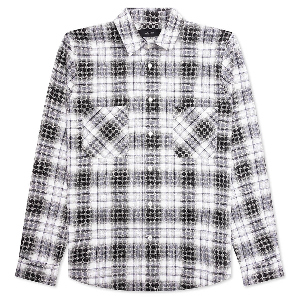 MA Quad Jacquard Flannel Black