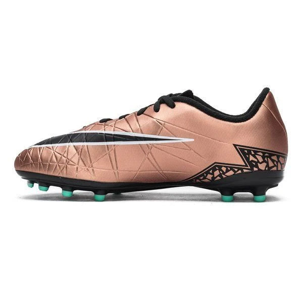 Nike JR Hypervenom Phelon II FG Soccer Cleats Metallic Red Bronce Green