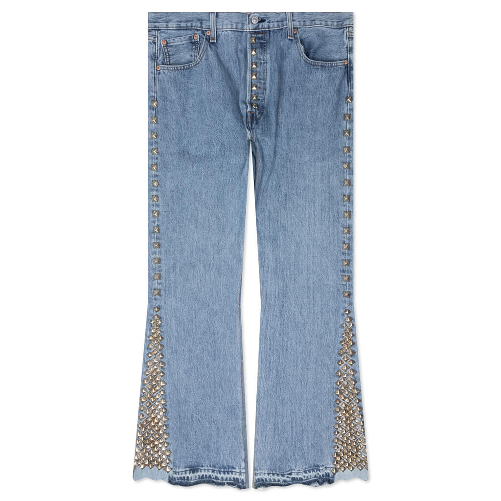Studded LA Flare Indigo
