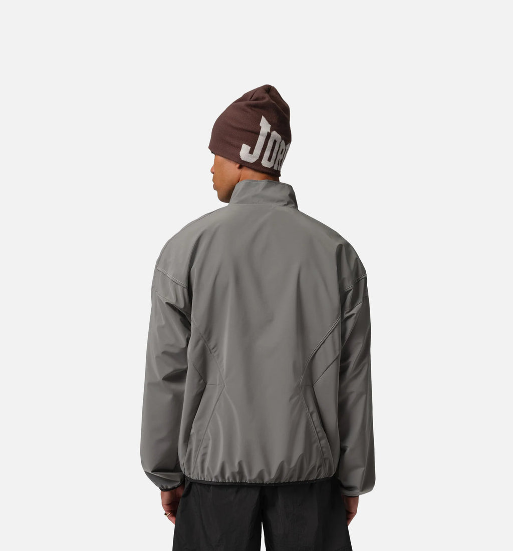 Brooklyn Hike Mike Reflective Draft Zip Up Mens Jacket Silver