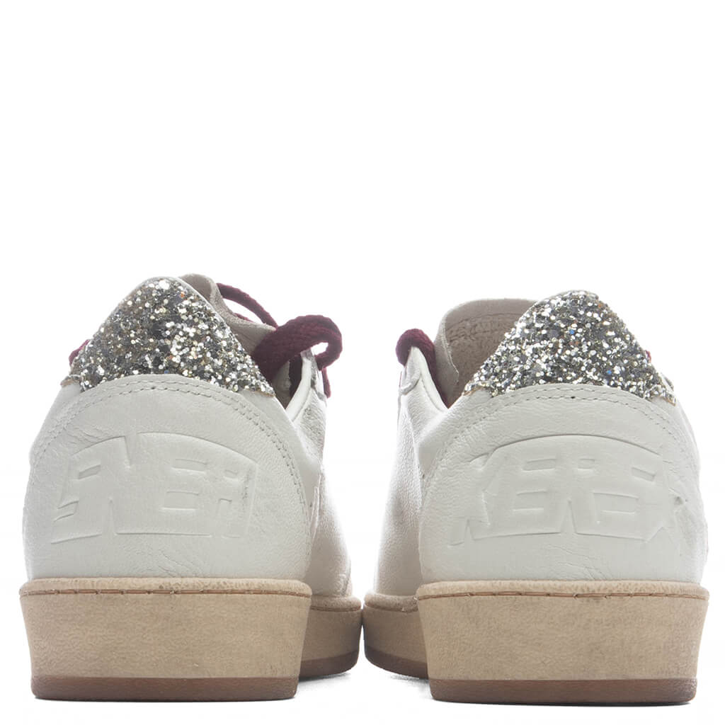 Womens Deluxe Brand Ball Star White Grey Horsy Platinum
