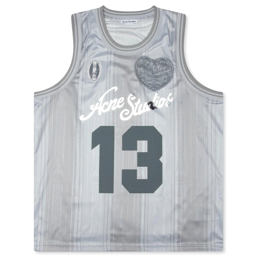 Sports Jersey Tank Top Grey