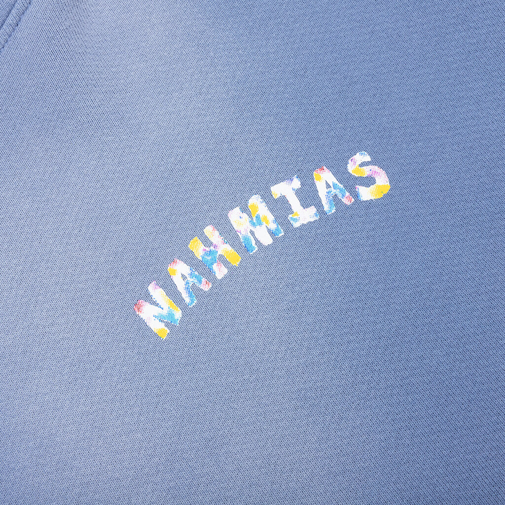 Bunny Hoodie Dusty Blue Sun Fade