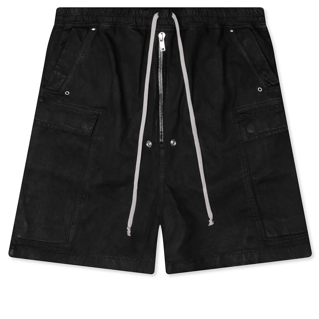 Cargobela Denim Shorts Black Wax