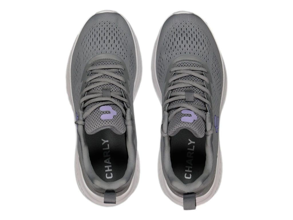 Tenis Charly Gris y Lila para Mujer