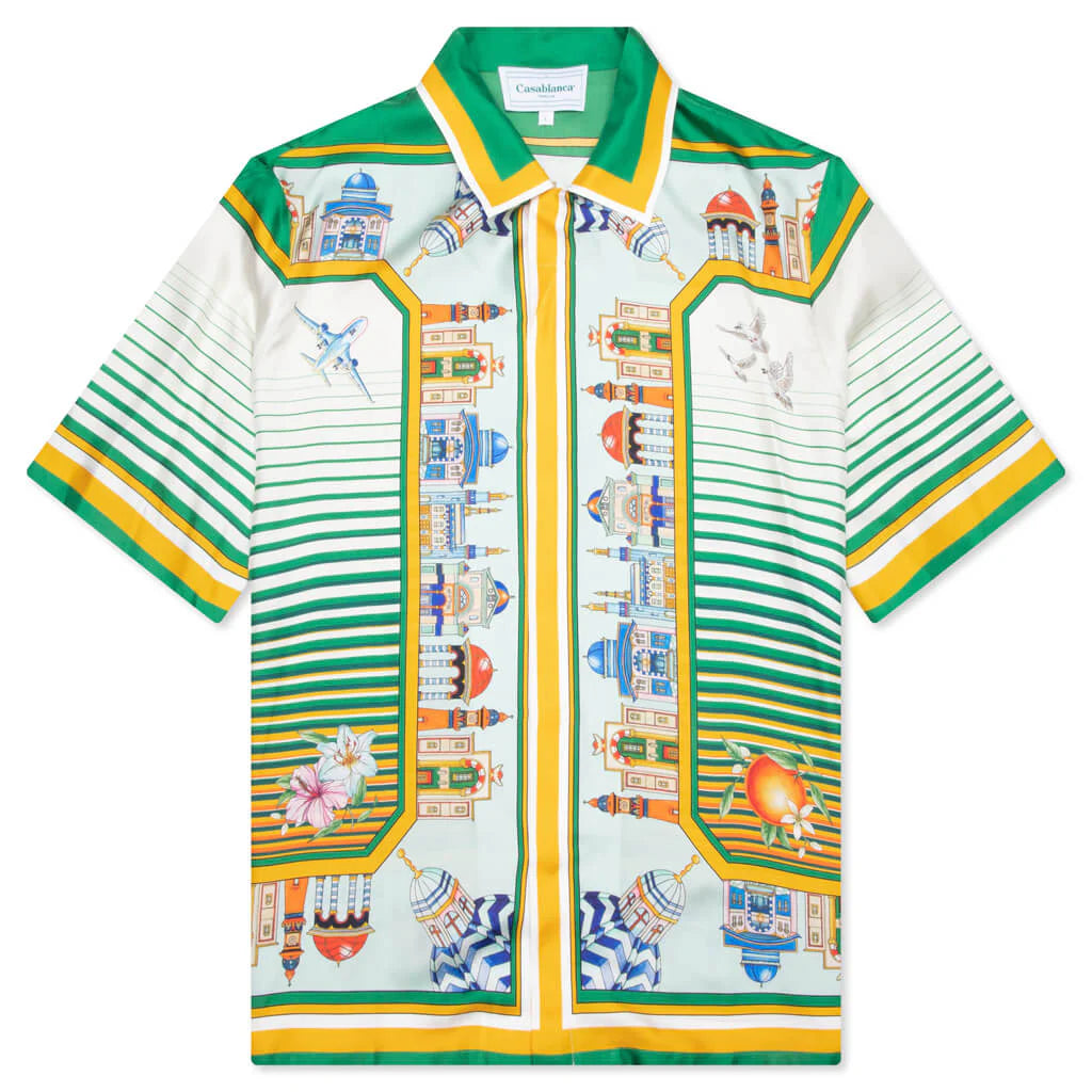 Cityscape Silk Twill Shirt Multi