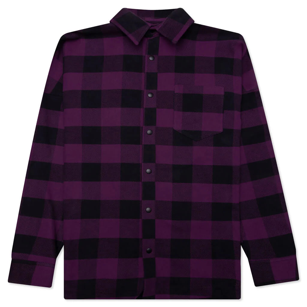 Classic Logo Overshirt Violet White