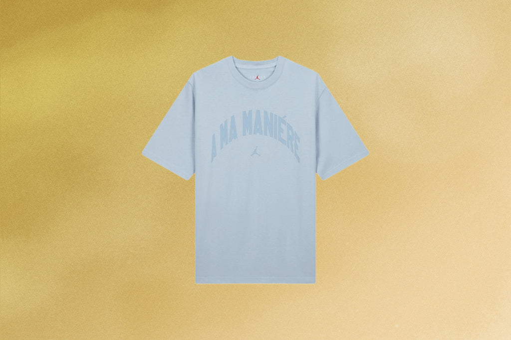 Jordan x A Ma Maniere S S Tee Light Armory Blue