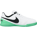 Nike JR Tiempo Legend IV IC Indoor Soccer Shoes White Black Green