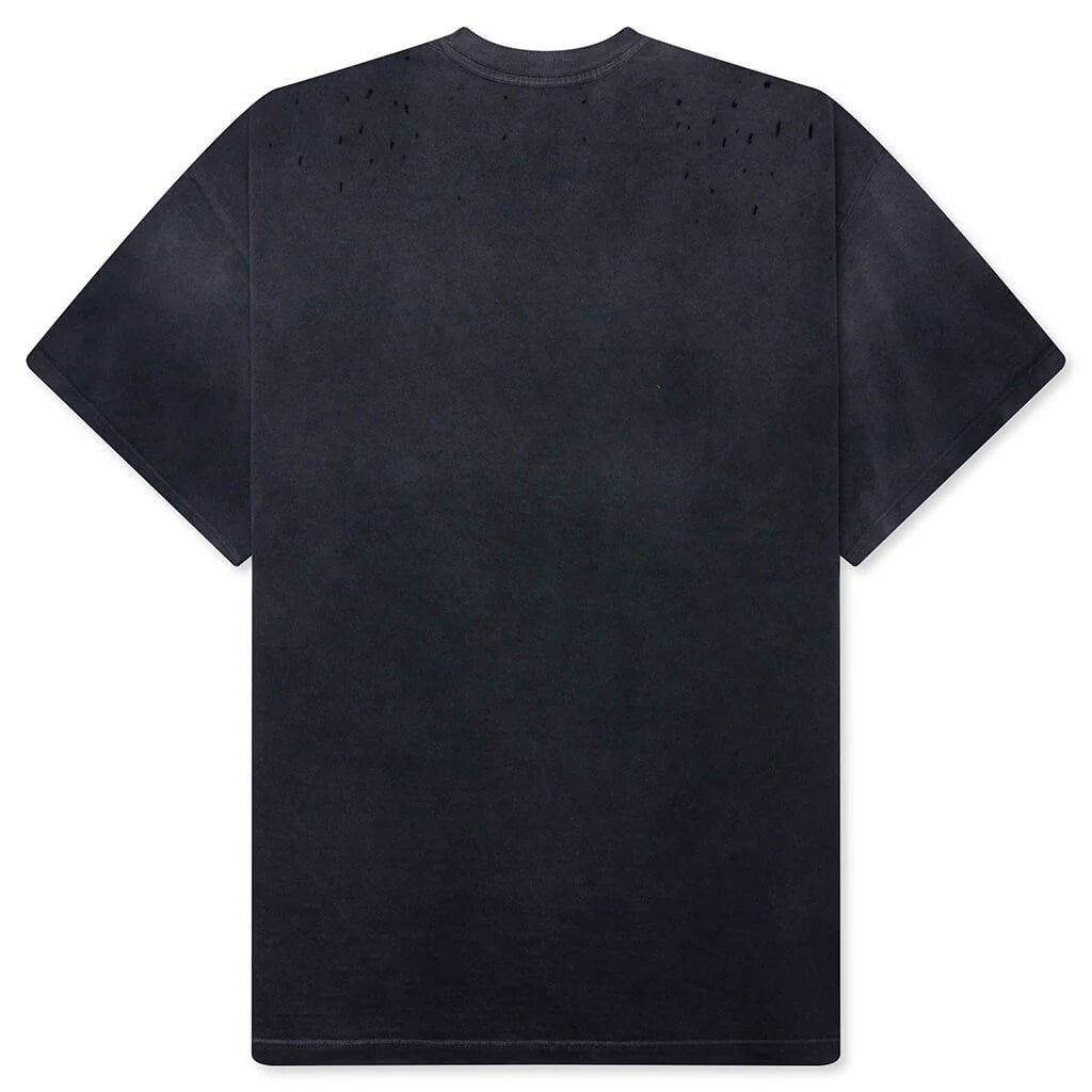 No Savior Tee Washed Black