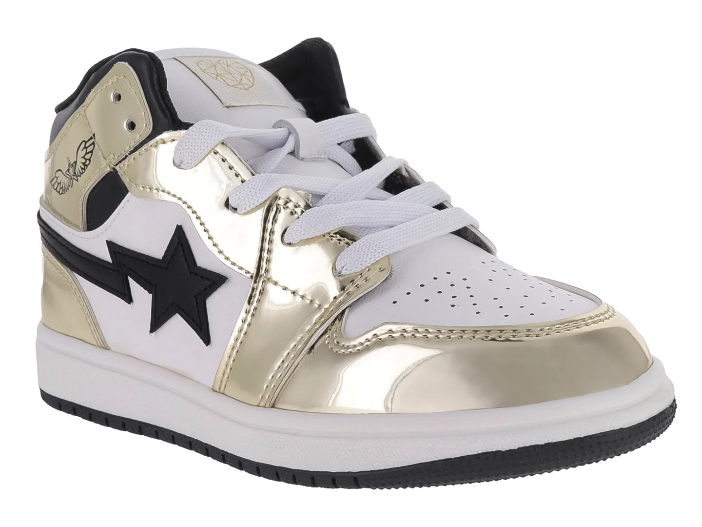 Tenis Tropicana Oro Efecto Espejo para Niña