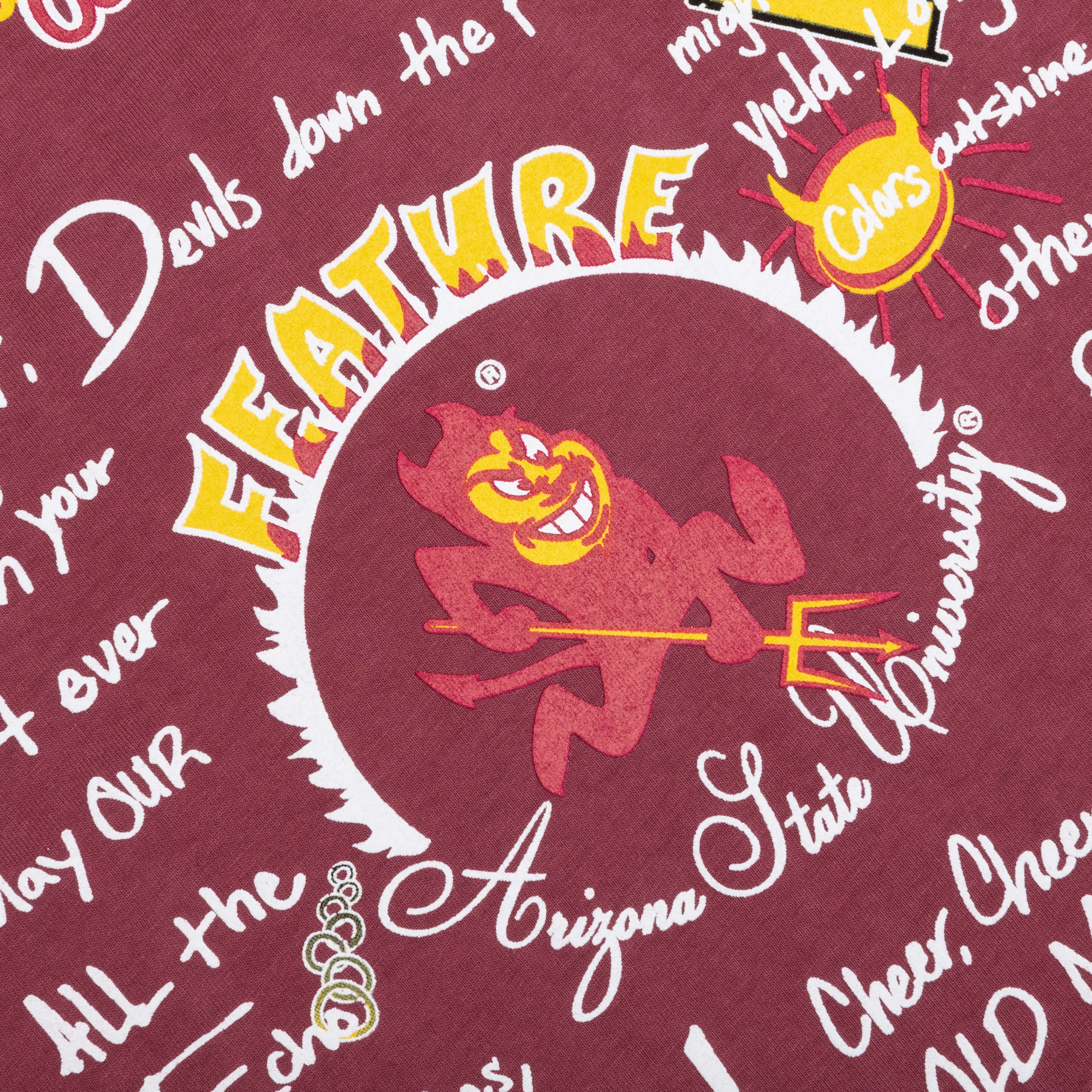 Feature x ASU Fight Song Tee Maroon