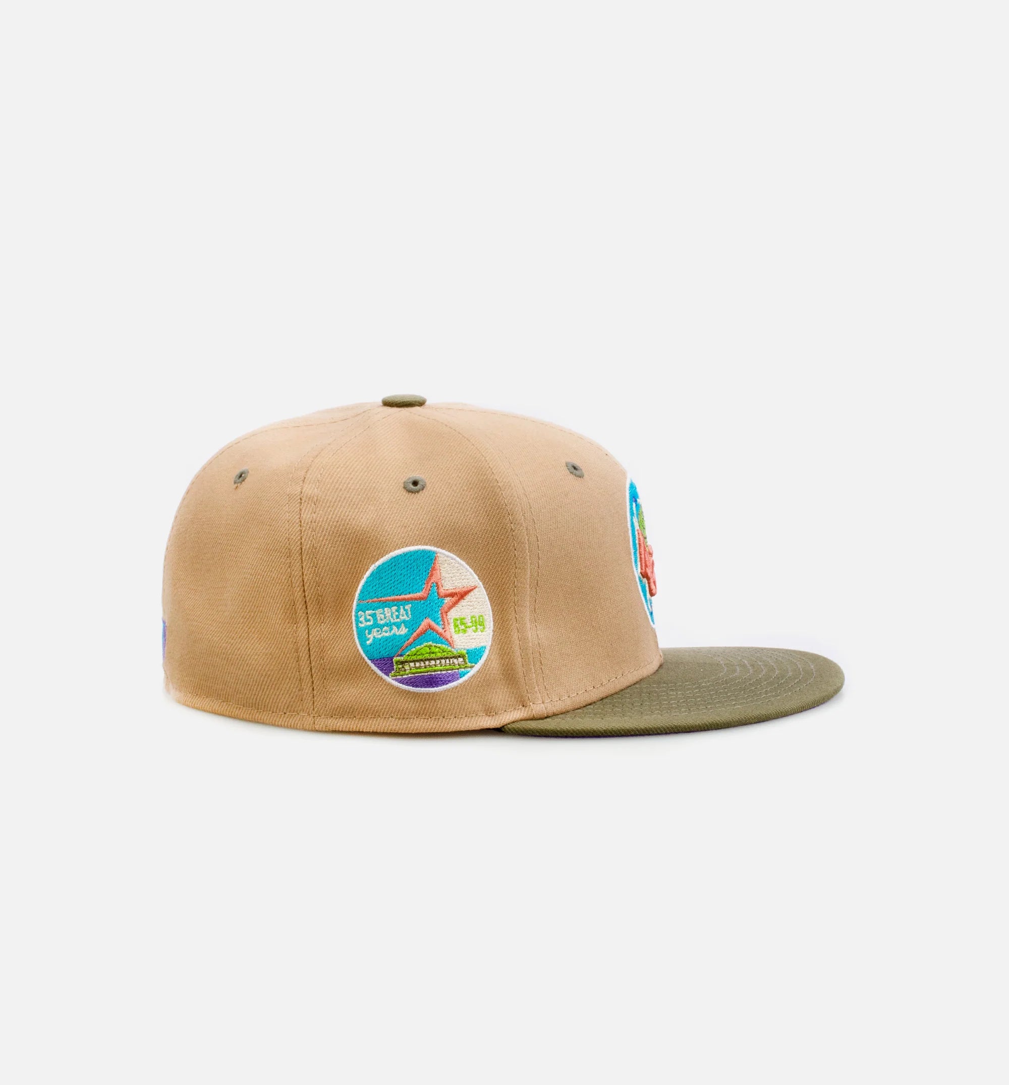 Houston Astros 59Fifty Mens Fitted Hat Beige