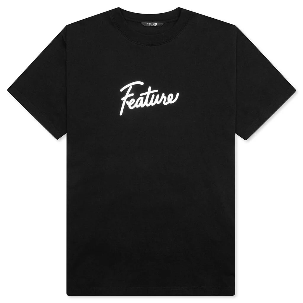 Script Tee Black