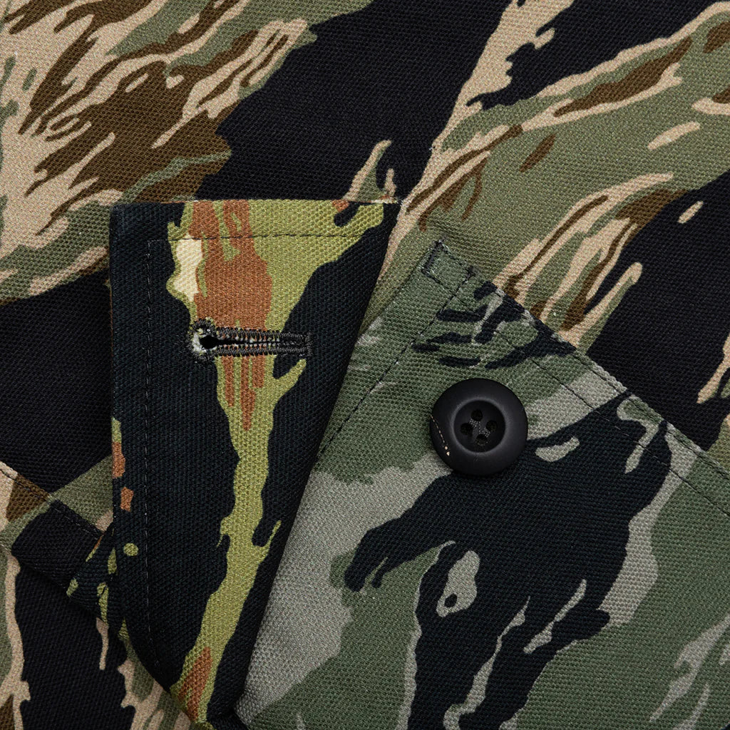 Camo Print Cargo Pants Multicolored