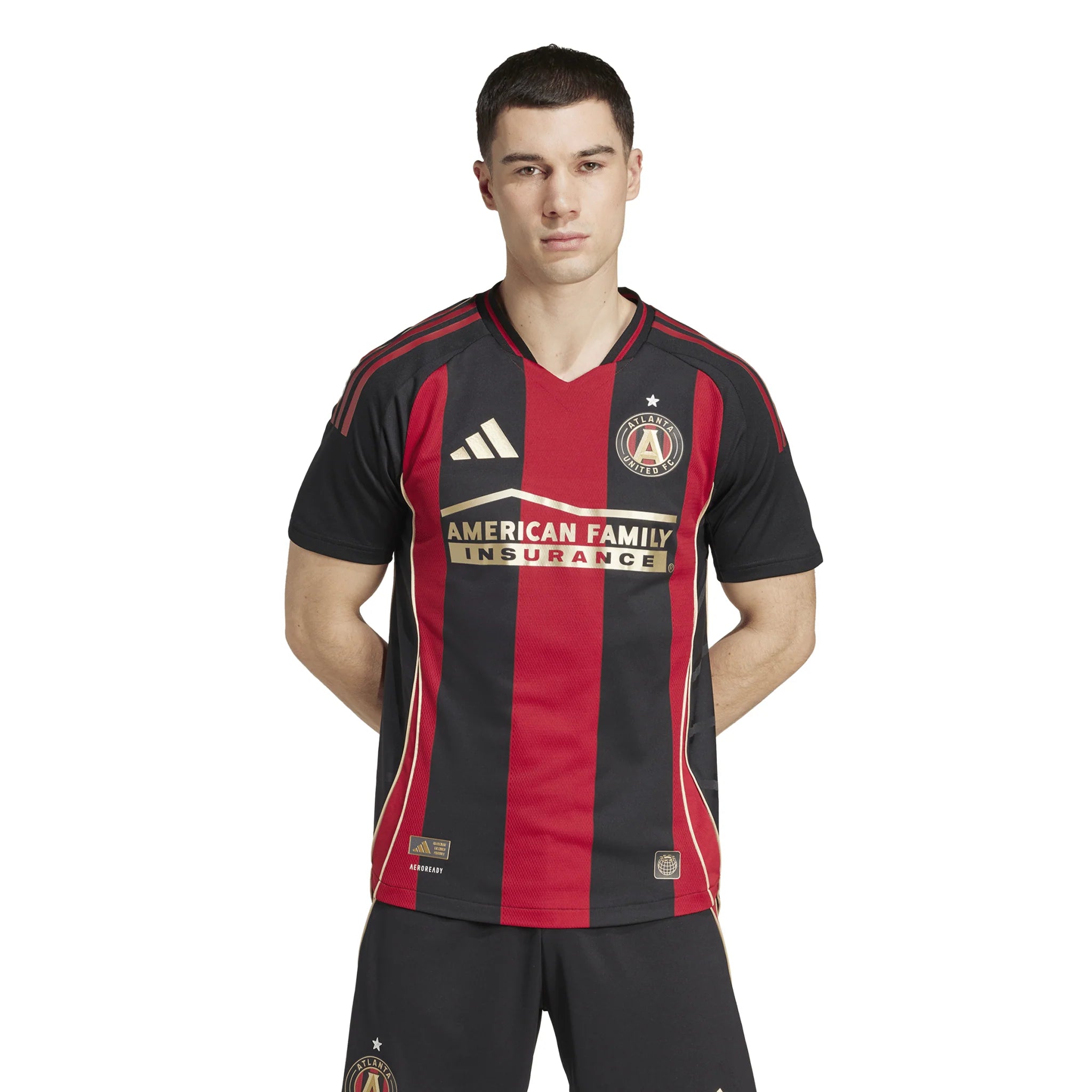 adidas Mens Atlanta United Home Authentic Jersey 25 Black