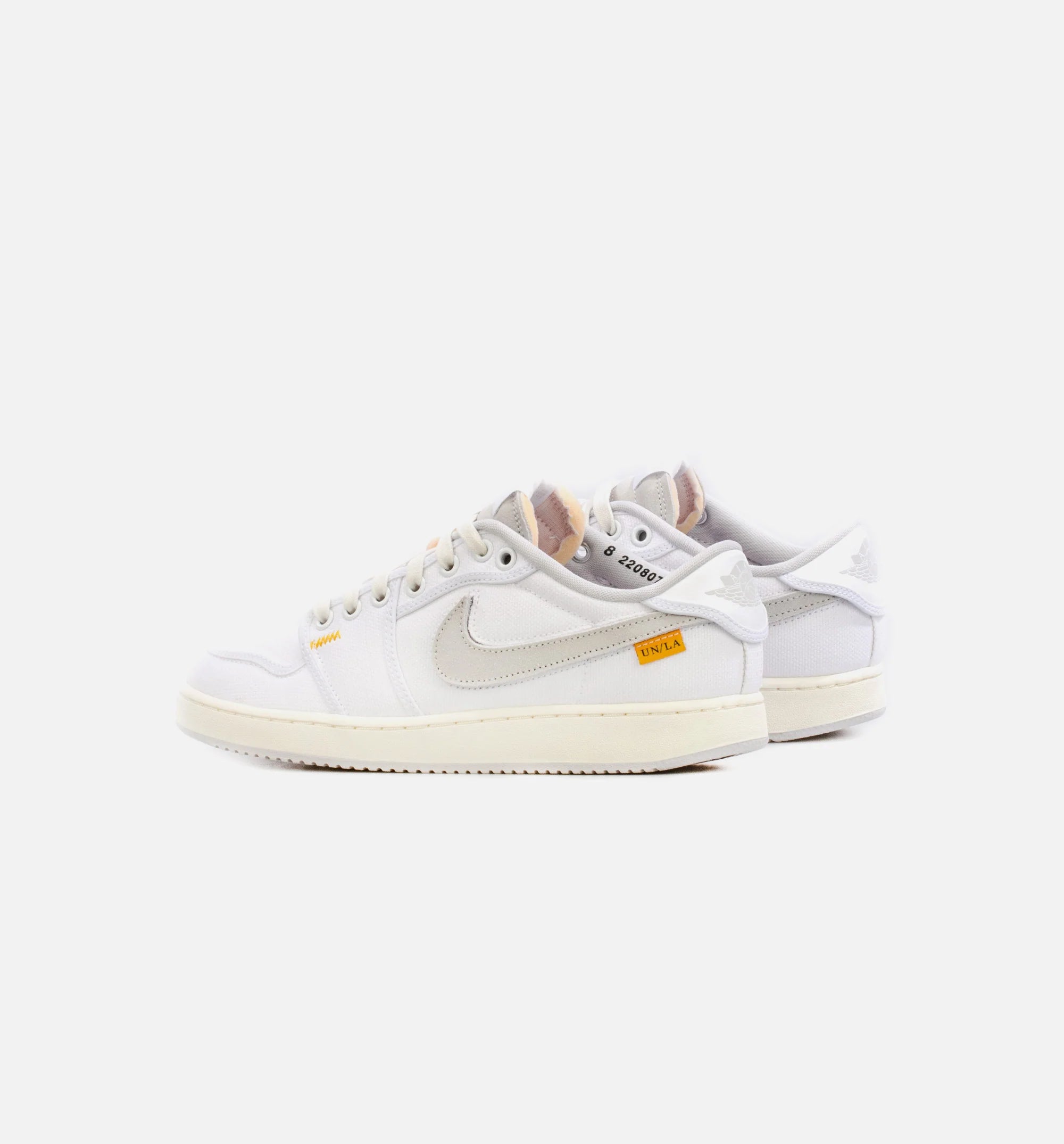 Union LA x AJKO 1 Low White Mens Lifestyle Shoe White Grey Limit One Per Customer