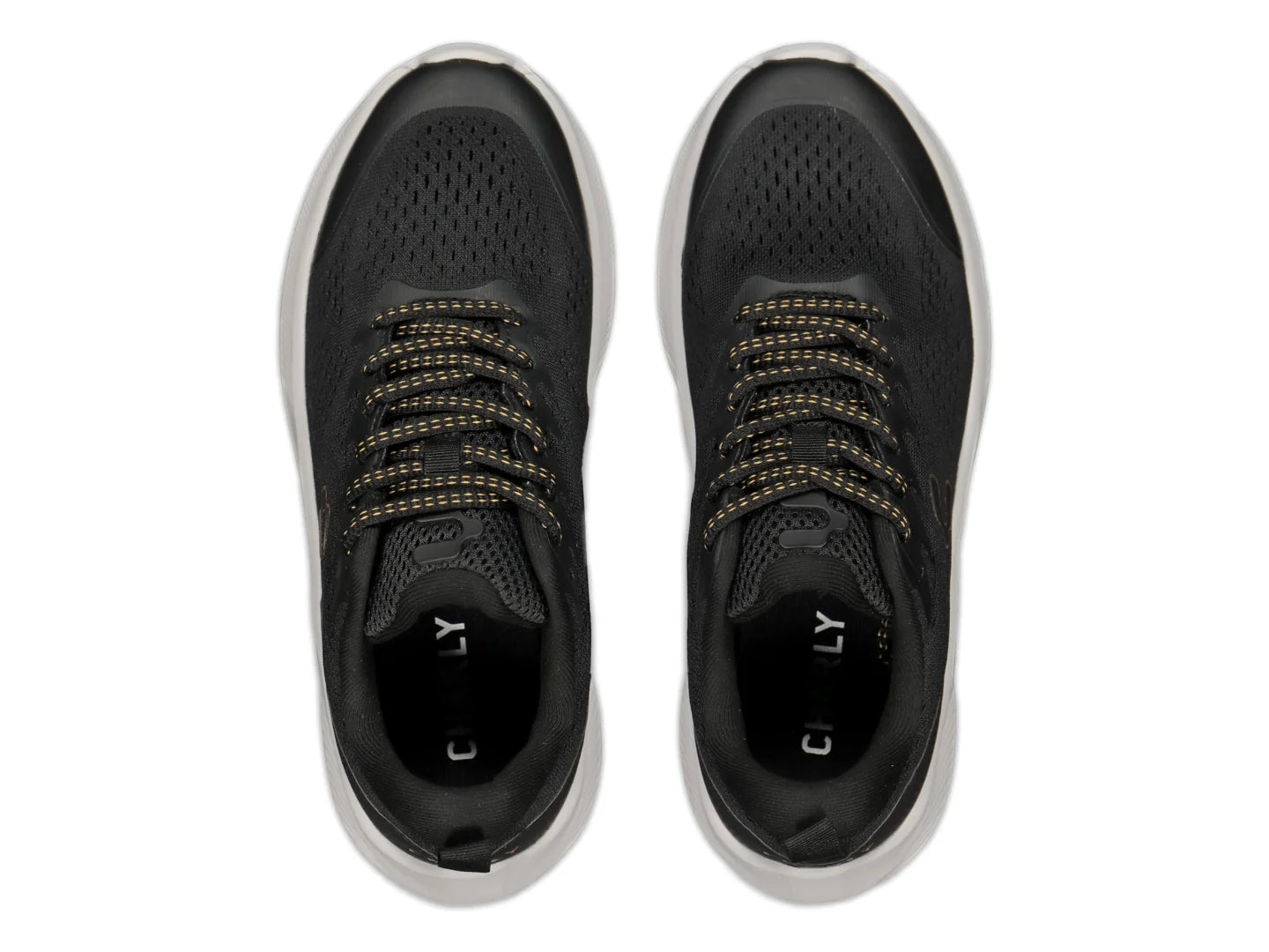 Tenis Charly Road Casual Negro y Oro para Mujer