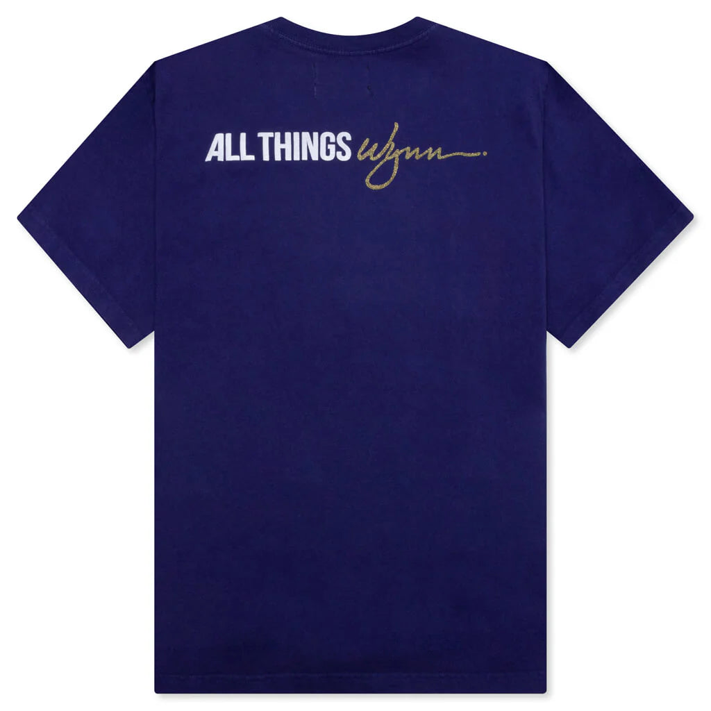 Feature x Wynn Logo Lock Up Tee Astral Aura Blue