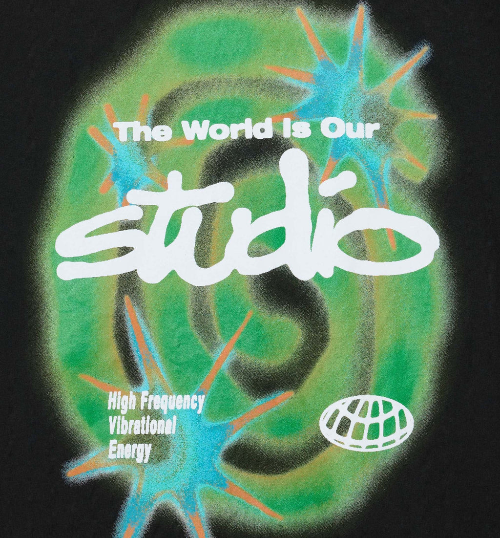 Studio Warp Mens Short Sleeve Shirt Black