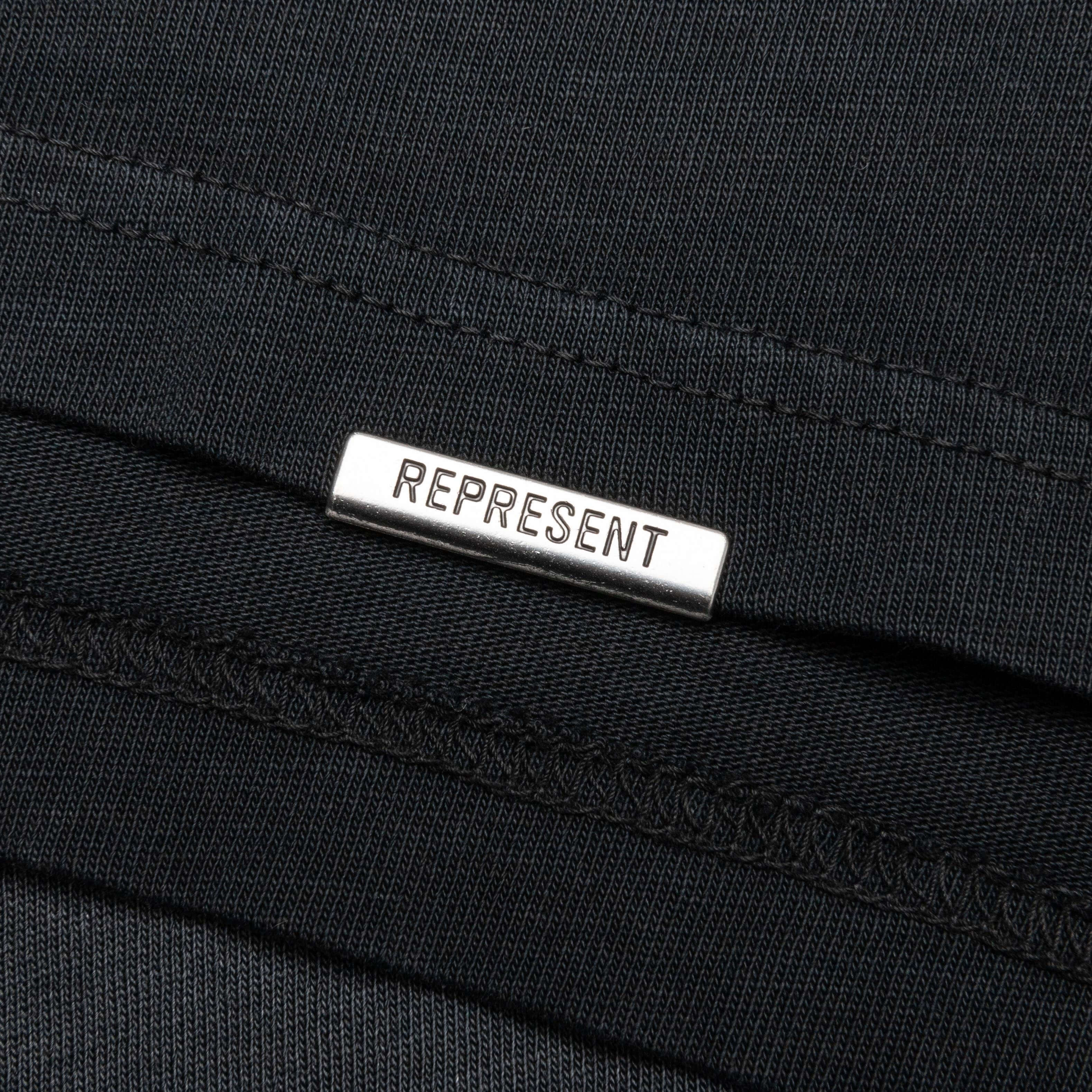 Feature x Represent Champion Rings T Shirt Stained Black