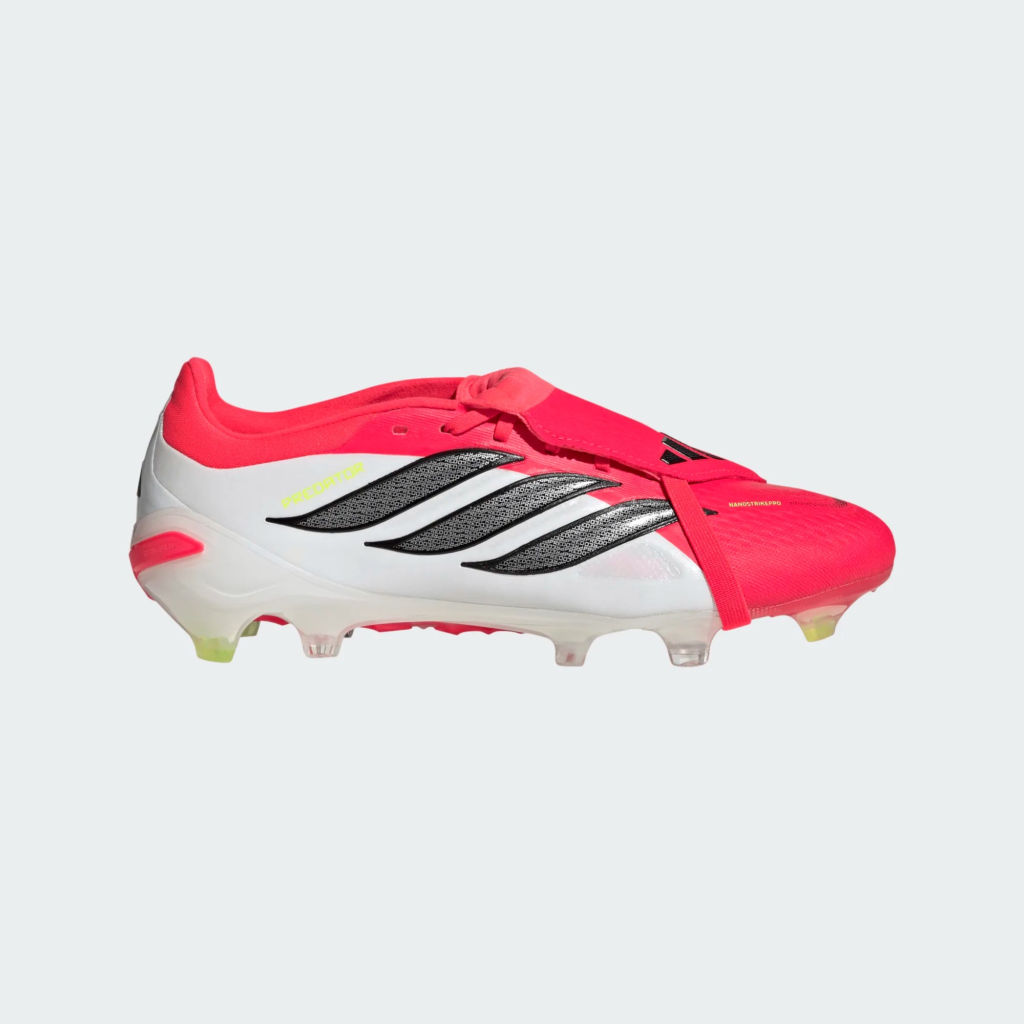 adidas Predator Pro Fold Over Tongue FG Firm Ground Mens Soccer Cleats Lucid Red Black White